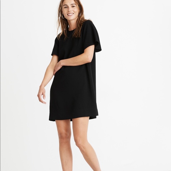 Madewell Dresses & Skirts - New Madewell Crepe Flutter-sleeve Mini Dress